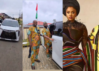Davido was spotted today in Osun state inside his Wedding Gift Car: this Sparks reaction