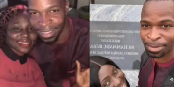 “Is It True Love?”- Reactions As Nigerian Lady Marries American Man She Met Online After 6 Months Of Dating