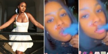 Ex-BBNaija, Bella Video Of Smoking Shisha Breaks The Internet As Netizens Digs It Out