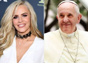 Ex-Playboy playmate, Jenny McCarthy Reveals What She Stole From Pope Francis During A Trip To Italy