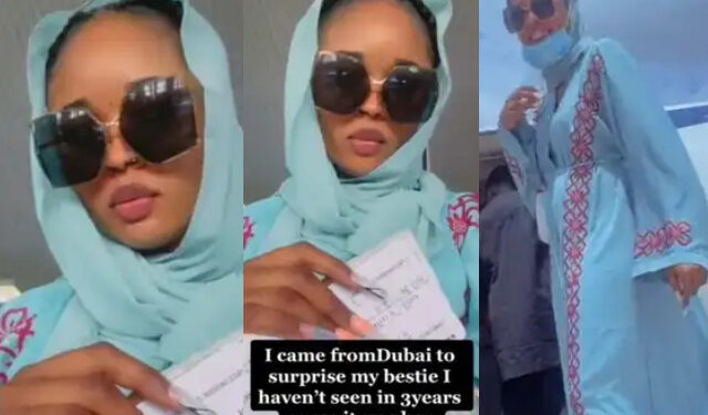 SHOCKER! Lady Who Travelled From Dubai To Nigeria For Friend’s Wedding Finds Out She’s Marrying Her Boyfriend (Video)