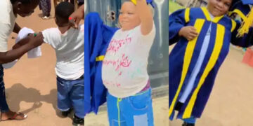 Little Nigerian Boy Signs Out From Nursery 2 In Style