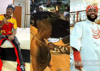 “He was addressed the way he was dressed” – Reactions as Davido’s security ch@sed Dj Chicken away (Video)