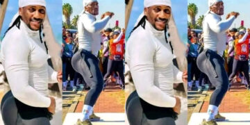 Hilarious reactions as a man with a nice body shape, raised eyebrows with his trending photos