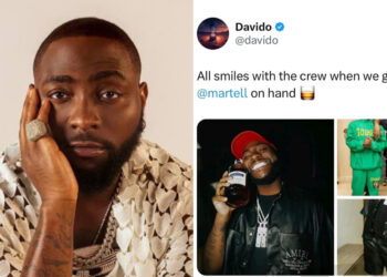 Davido’s Quick Deletion of Martell Liquor Post Amidst Angry Reactions from Nigerians