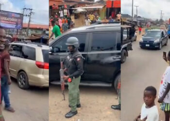 “Youths Clash with Police: Blockade Erupts During Explosive Hunger Protest in Edo State!”