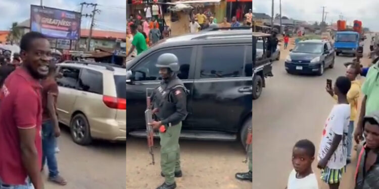 “Youths Clash with Police: Blockade Erupts During Explosive Hunger Protest in Edo State!”