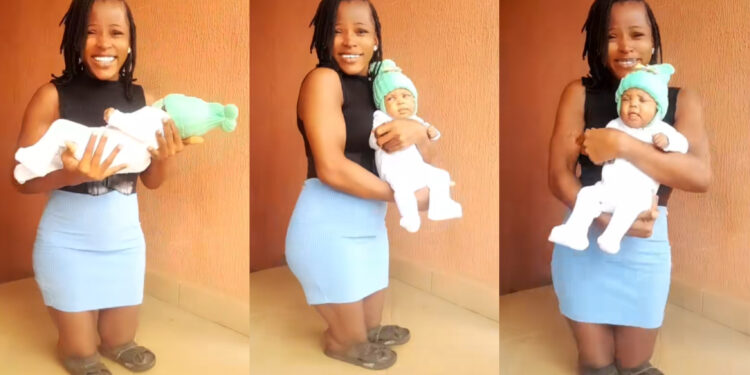  Physically challenged lady Chiwetalu Charity Celebrates the Birth of Her Baby with Joyful Dance despite her condition 