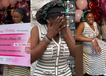 lady received N20million and gifts from boyfriend to mark her birthday