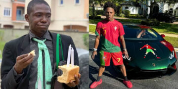 “Nigerian Comedian Shank Hilariously Chicken Out of Jumping Speeding Cars After YouTuber Speedy Nails It!”