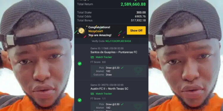 Nigerian Man who went viral crying crying for financial help Wins N2.5M Virtual Bet