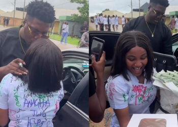 “Shocking Surprise: Boyfriend Gifts Money Bouquet on Girlfriend’s Graduation Day”