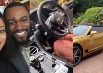 Heartwarming moment Former beauty queen, Sylvia Emecheta’s, was gifted a Bugatti by hubby  as she turns 45 today 
