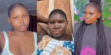 Lady goes viral as she flaunts her look before and during pregnancy.