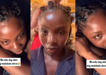 Na Who Dey Alive Dey Maintain Steeze – Nigerian Lady Flaunts Her New Hairstyle