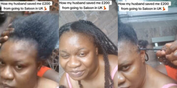 Husband Saves £200 by Braiding Wife’s Hair Himself (Video)