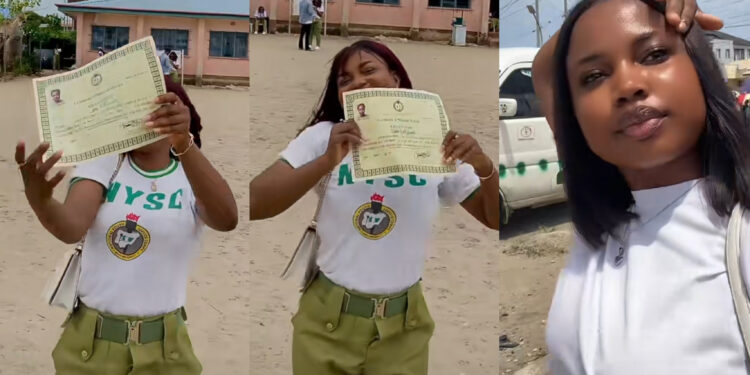 Nigerian Corps Who Just Finished Her NYSC Program Get Retained by The Organization Where She Served