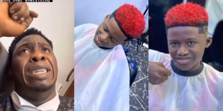 Video Of G.O.E meeting barber chair on the street for the very first time surface the internet 