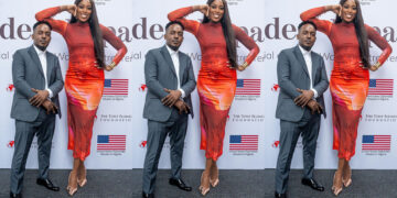 reaction trailing as photo of chinenye and MI Abaga surface the internet, Fans see it as disrespecting for resting her hands on he’s head 