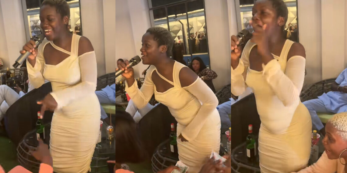 Lady Gets Plenty of Money After She Recite Nigeria State And Capital in an Event