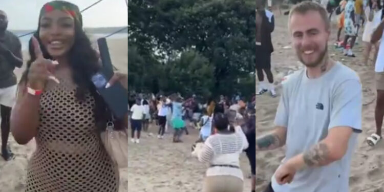 Nigerians Host  Beach Party With Shocking Turnup Amidst Ongoing UK Protest
