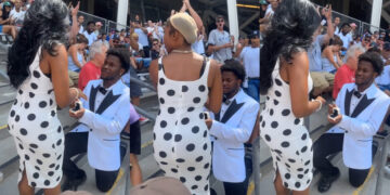 “Some people say na her ex,” a lady was celebrating is proposal, some body from nowhere came and snatch her wig away video Trends