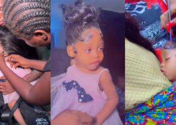 1-Year-Old Baby Gets Salon-Styled Hair, Sparking Concerns Over Scalp Health