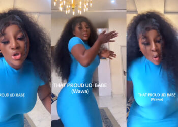 Nollywood actress Destiny Etiko shows some moves as she joins the despirate chics dance challenge 