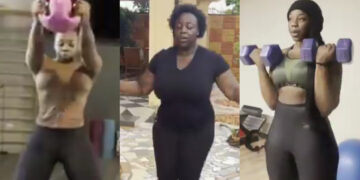 Inspiring Transformation: Beautiful Black Plus-Size Lady Sheds 55kg Through Rigorous Exercise in Trending Video