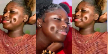 “Dimples are cute” Nigerian lady goes viral as she post a video of her cute face on social media 