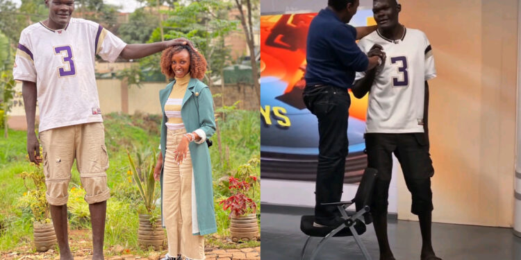 GenZ Goliath, Bradley Mtall, Claims He Has Never Worn Shoes Because His Feet Are An Exceptionally Large Size 48