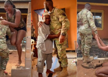 A heartwarming moment Nigerian man returned home from USA after 17 years..