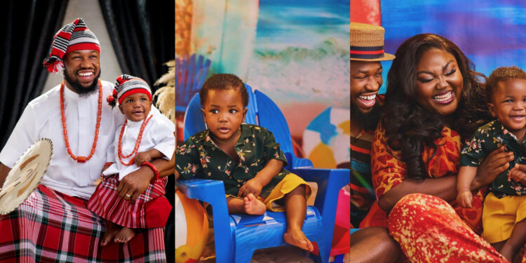Stan Nze and Blessing Obasi Share Adorable Photos of Their Son to Celebrate His First Birthday