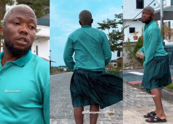 “This one no be short skirt, this is gwo gwo gwo skirt” Jaw-Dropping as brain Jotter put on buluku skirt instead of short skirt we all ask for, to do the short skirt challenge 