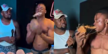 Viral Sensation: Man Peels 17 Coconuts with His Mouth on Egungun’s Show