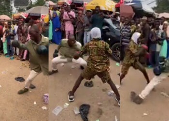 Ibadan’s Young Boxing Prodigy Stuns Crowd in Street Match Against a Man