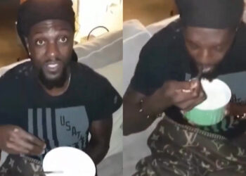 Football Legend Emmanuel Adebayor Declares Undying Love for Soaking Garri in Viral Video