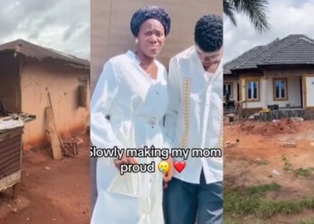 “From Mud to Marvel: Young Man Surprises Mom with Stunning Modern Home Transformation”