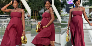 Rudeboy of PSquare new wife, Ifeoma, flaunts her baby bump in lovely new photos