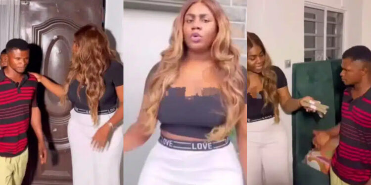 Popular content creator Nons Miraj gifted N200k and rented an apartment for Alax Evalsam the popular fish pie seller 