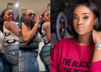 video of Davido’s cousin, Folasade and Chioma Adeleke raised eyebrows as they rock the same outfits