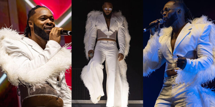 Flavour shares photos of his stylish outfit while performing in London