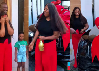 “Unforgettable Surprise: Husband Leaves Wife Ecstatic with a Mercedes Benz GLE Birthday Gift!”