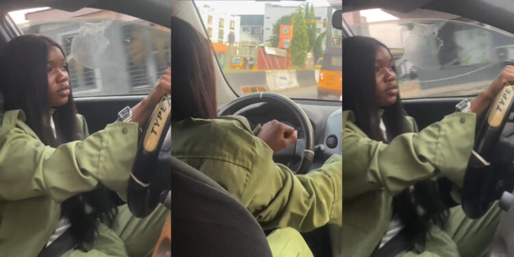 “School no be scam Nysc bought me my first car”- female corper says as she shows off new car she bought with her NYSC allowance