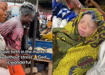 Heartwarming! The Joyful Moment a Woman Gave Birth in a Bustling Market Captivates Onlookers