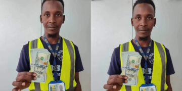 airport cleaner returned $10,000 (N16million)he found inside a plane.