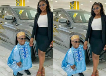 Husband dey, na you dey find Timini.- couples raised eyebrows as they share a beautiful photo of them selves 
