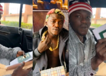 Singer Portable celebrate and prepares to leave the country after finally securing a 10-year working visa permit for Canada. 