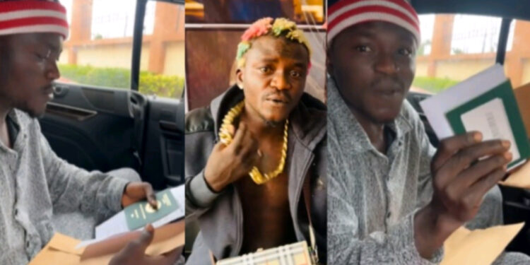 Singer Portable celebrate and prepares to leave the country after finally securing a 10-year working visa permit for Canada. 