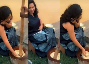 Hilarious moment Nadia Buari stirs reactions as she joins trending ‘Demure’ challenge (Video)